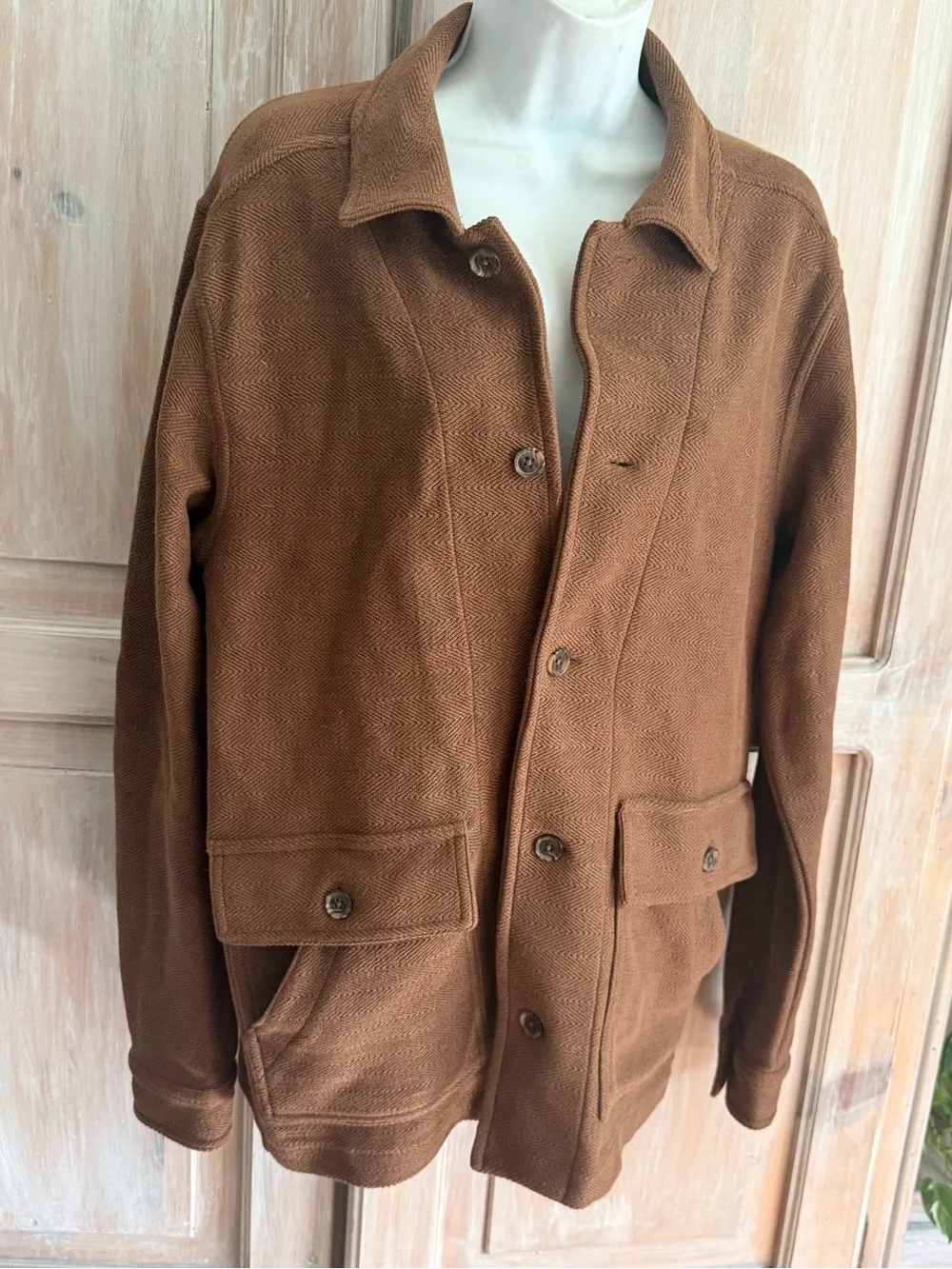 Banana Republic Brown Military-Style Field Jacket Men’s Small Unisex NEW